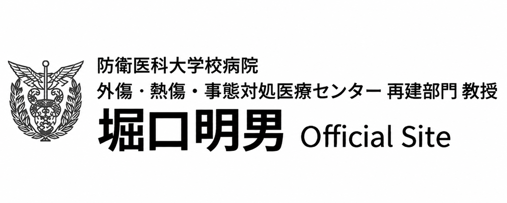 防衛医科大学校病院 外傷・熱傷・事態対処医療センター 再建部門 教授 堀口明男 Official Site